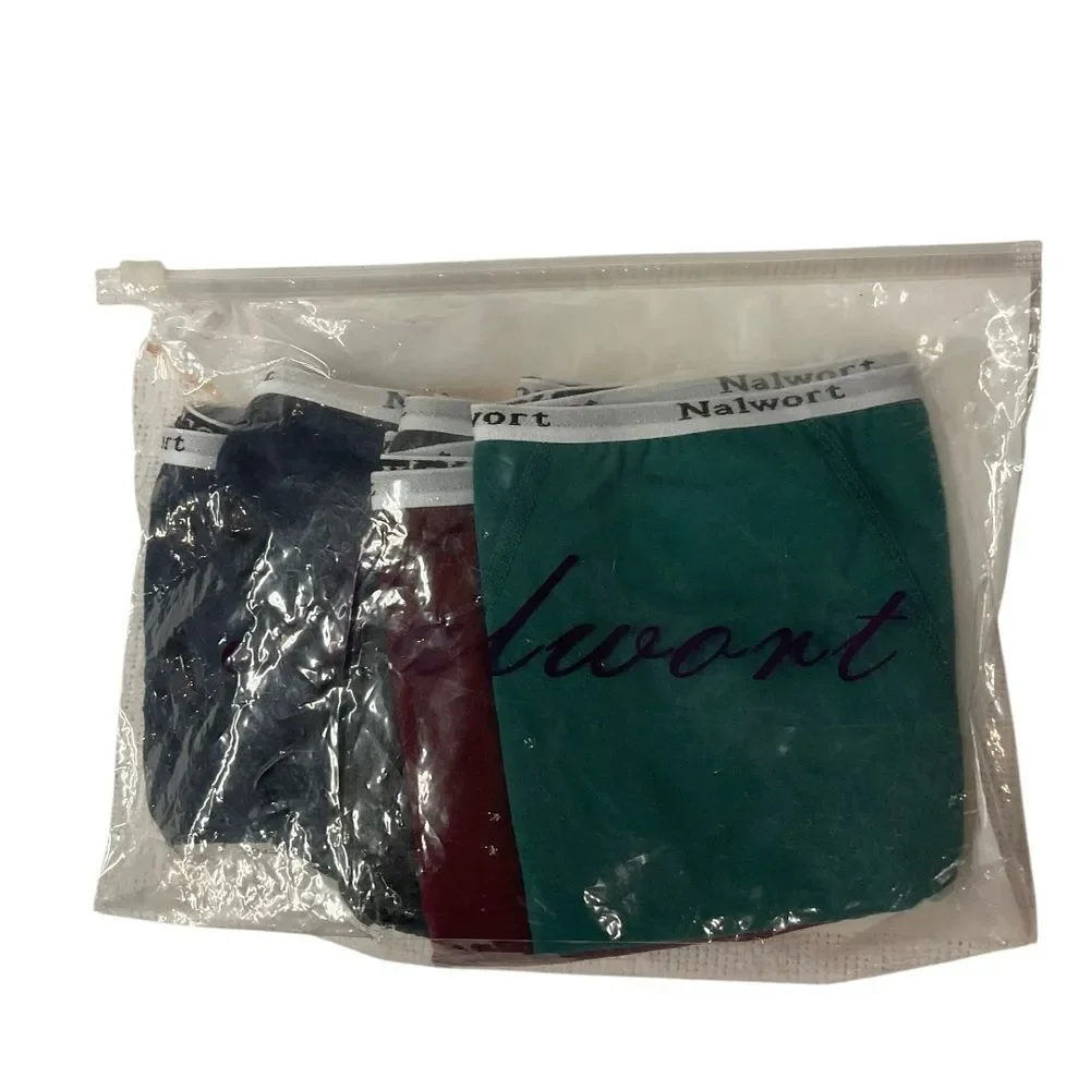 Nalwort Women's 5 Pack Comfort Underwear Panties Set Size XL Navy Burgundy Green